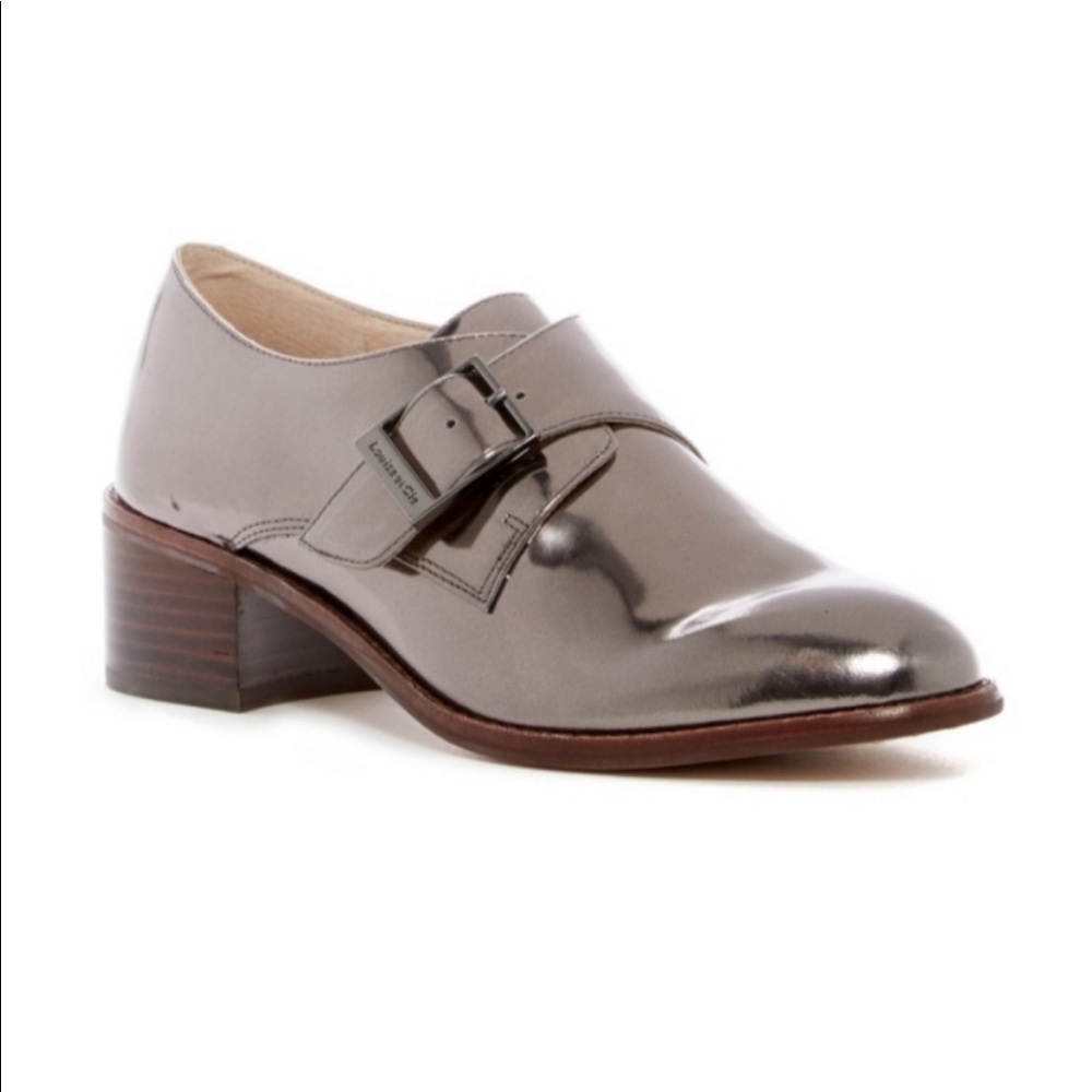Louise et Cie "Faron" Monk Metallic Strap Shoe - Picture 1 of 11